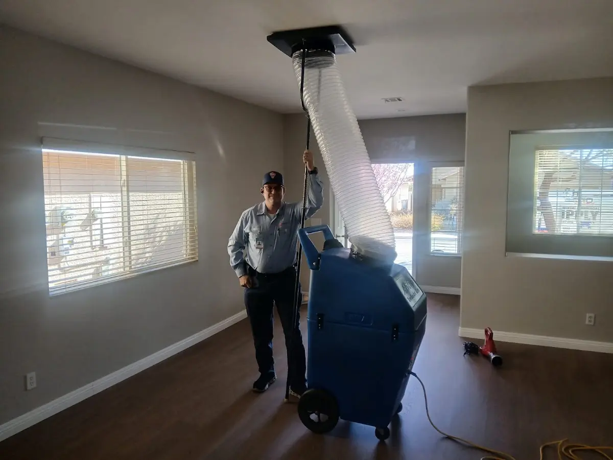 Professional Dryer Vent Cleaning work inside a Fremont home